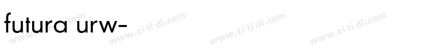 futura urw字体转换
